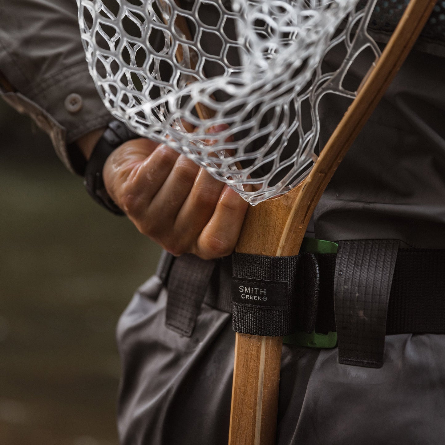 Smith Creek Net Holster Green Buckle