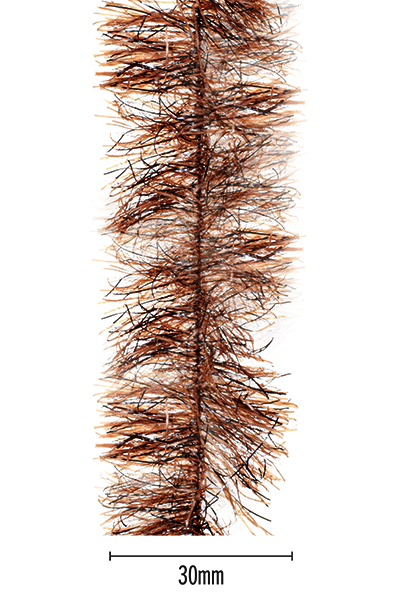 Senyo's Peppered Satin Chenille - Brown - 30mm