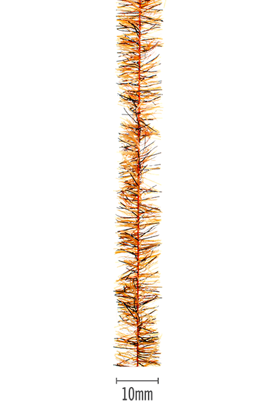Senyo's Peppered Satin Chenille - Fluorescent Orange - 10mm