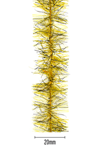 Senyo's Peppered Satin Chenille - Mustard - 20mm