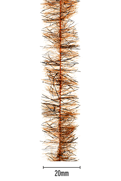 Senyo's Peppered Satin Chenille - Orange Pumpkin - 20mm