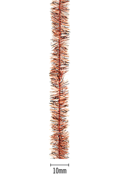 Senyo's Peppered Satin Chenille - Rust - 10mm