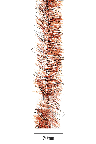 Senyo's Peppered Satin Chenille - Rust - 20mm