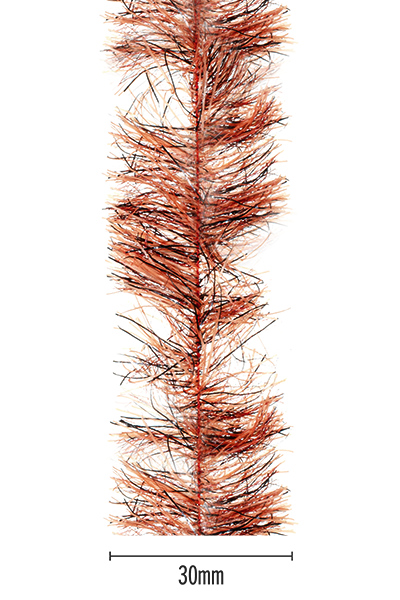 Senyo's Peppered Satin Chenille - Rust - 30mm