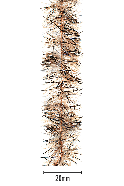 Senyo's Peppered Satin Chenille - Tan - 20mm