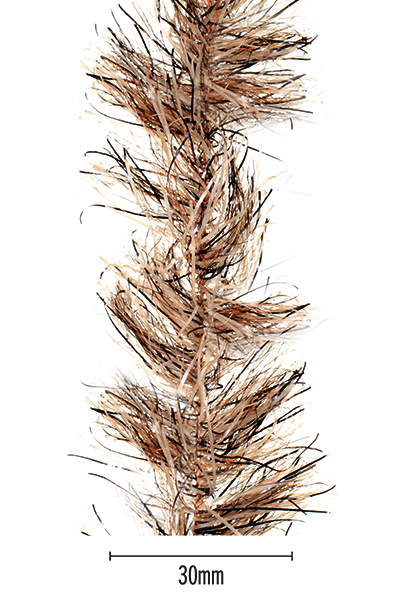 Senyo's Peppered Satin Chenille - Tan - 30mm