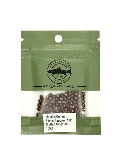 Appalachian Outdoors Countersunk Tungsten Beads 100 Pack