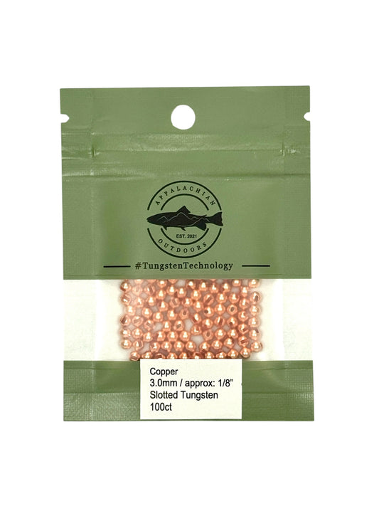 Appalachian Outdoors Countersunk Tungsten Beads 100 Pack