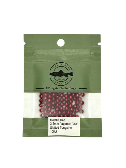 Appalachian Outdoors Countersunk Tungsten Beads 25 Pack