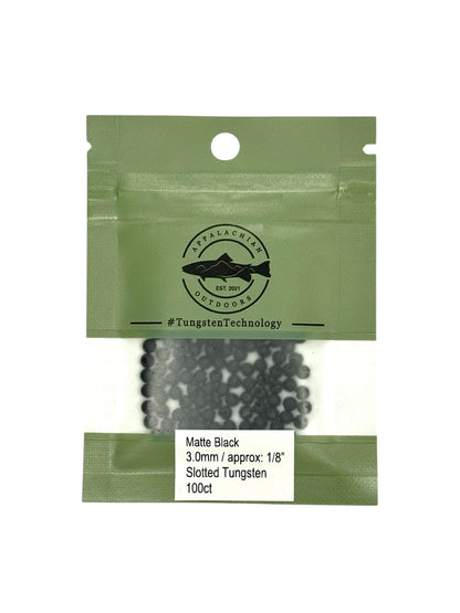 Appalachian Outdoors Countersunk Tungsten Beads 100 Pack