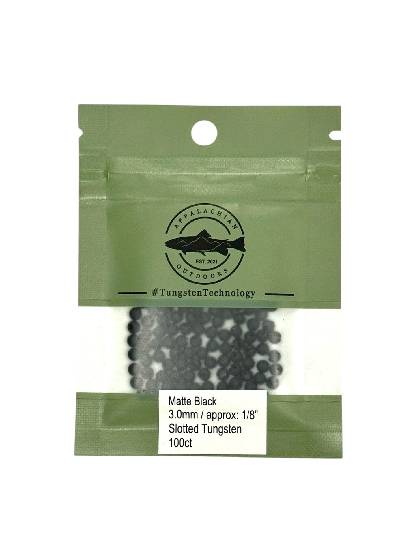 Appalachian Outdoors Slotted Tungsten Beads 25 Pack