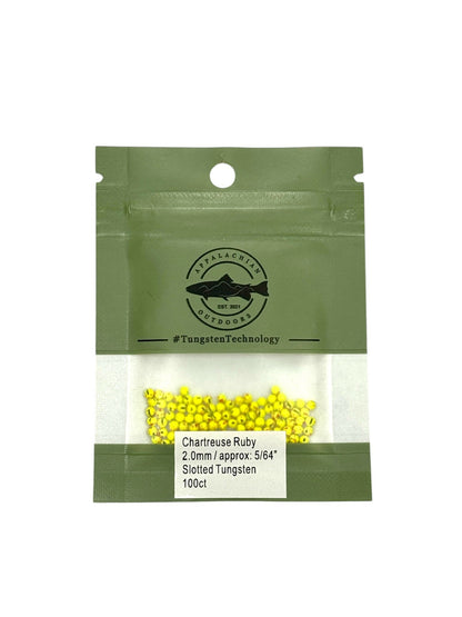 Appalachian Outdoors Slotted Tungsten Beads 25 Pack