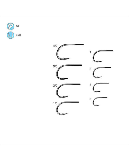 SL12S 1X Short Big Game Wide Gap Hooks 100 Pack