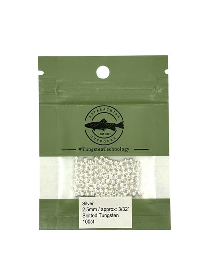Appalachian Outdoors Countersunk Tungsten Beads 25 Pack