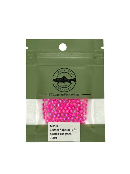 Appalachian Outdoors Countersunk Tungsten Beads 100 Pack