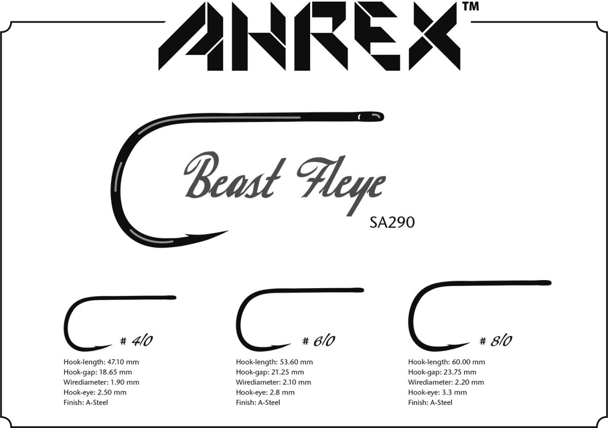 AHREX SA290 Bob Popovics Beast Fleye Hooks