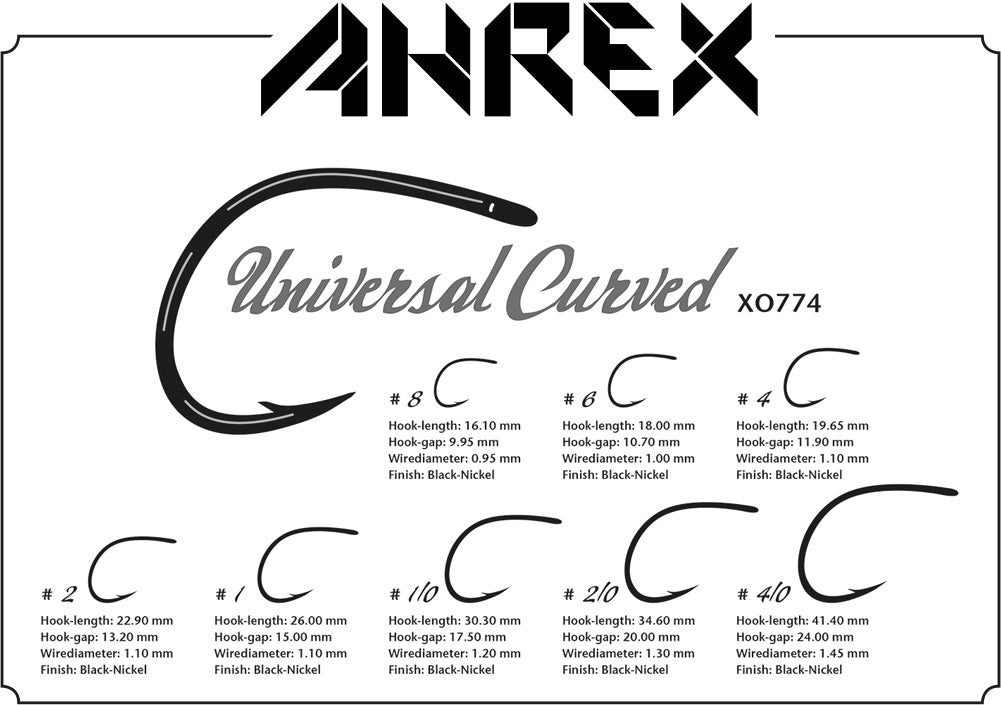 Ahrex XO774 Universal Curved Hooks