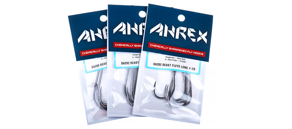 AHREX SA292 Bob Popovics Beast Fleye LONG Hooks