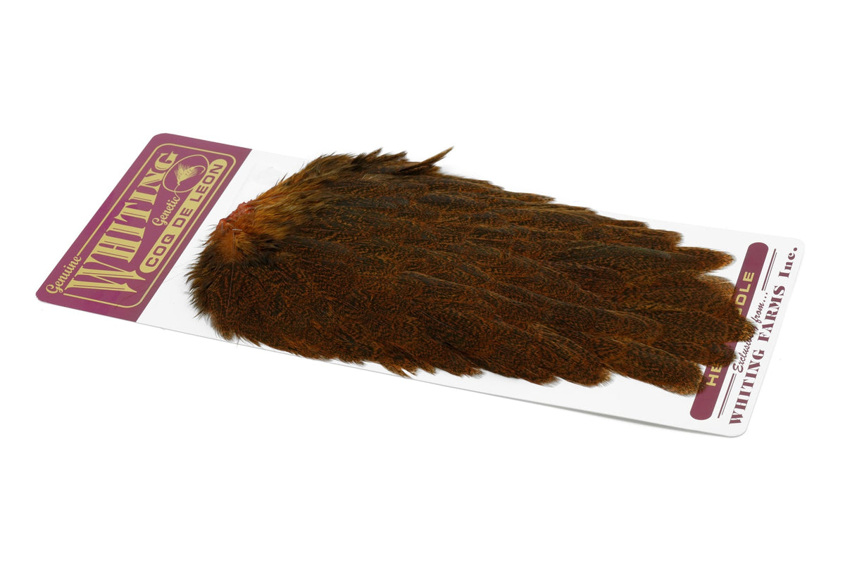 Whiting Farms Coq de Leon Hen Saddle - Speckled Burnt Orange