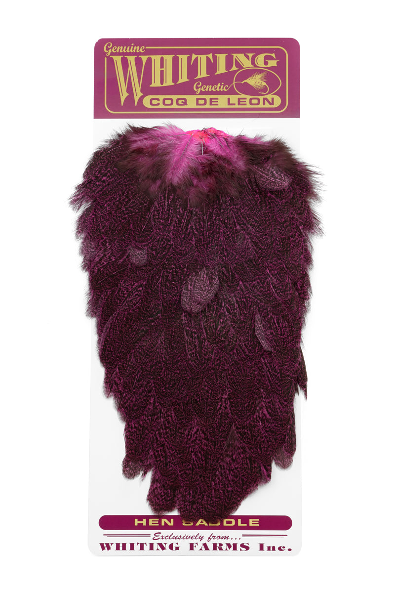 Whiting Farms Coq de Leon Hen Saddle - Speckled Pink