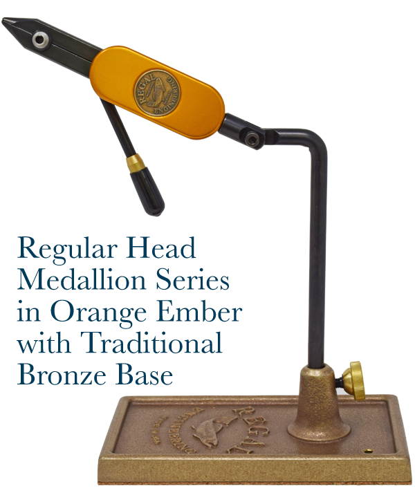 Regal Medallion Series Vise with Regular Jaws and Bronze Traditional Base