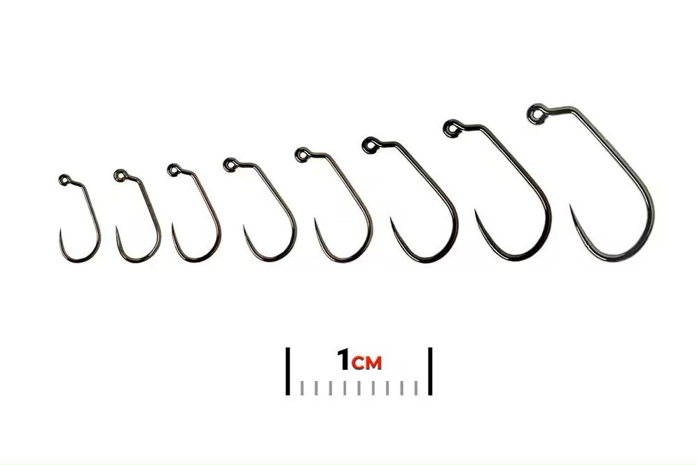 Fulling Mill Jig Force  Black Nickel Barbless Hooks FM5045