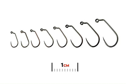 Fulling Mill Jig Force  Black Nickel Barbless Hooks FM5045