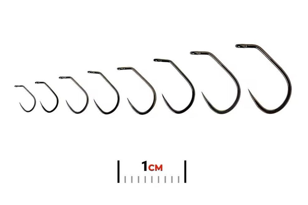 Fulling Mill FM5125 Jig Force Short Barbless Black Hook 22