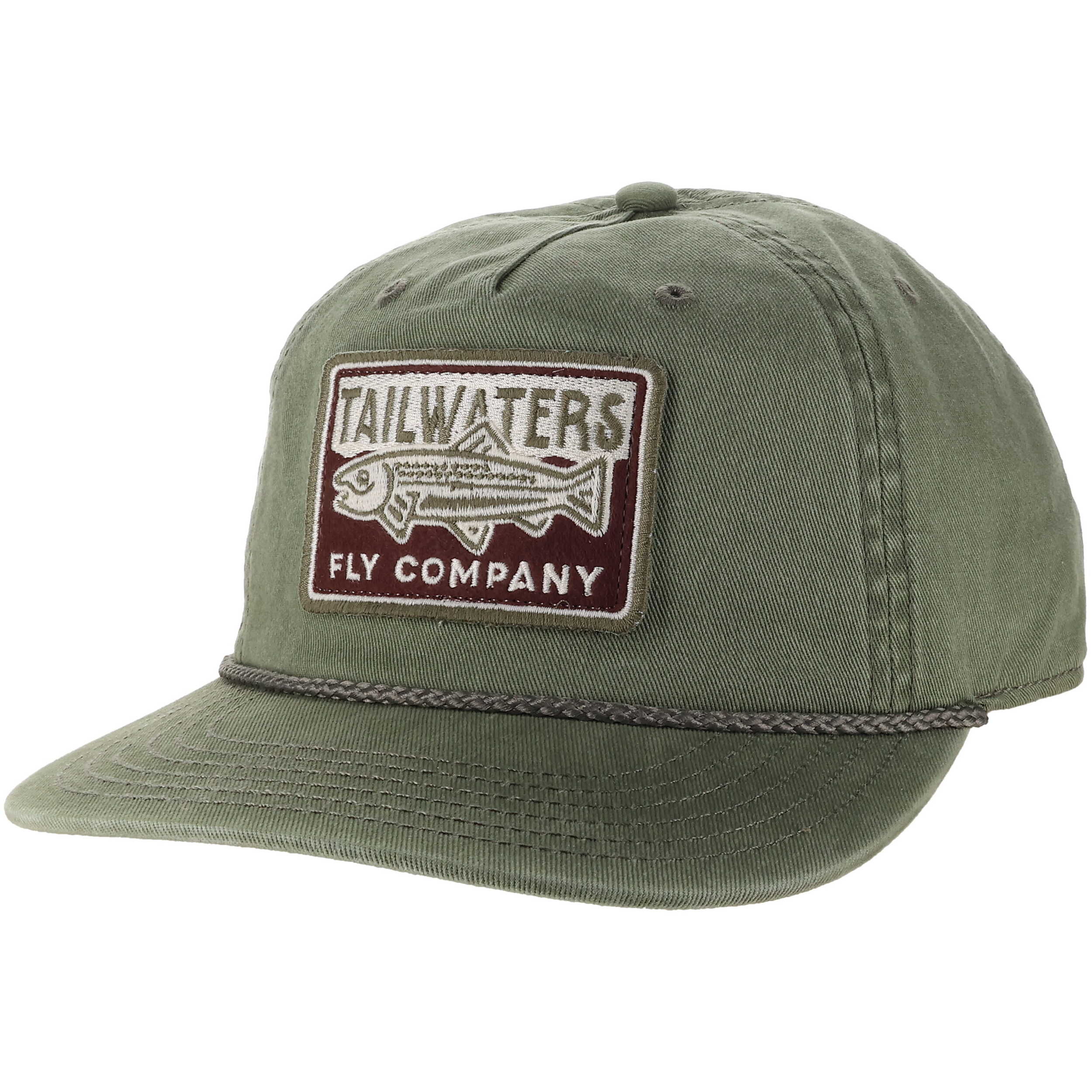 Tailwaters Fly Company Cotton Rope Hat - Olive Green