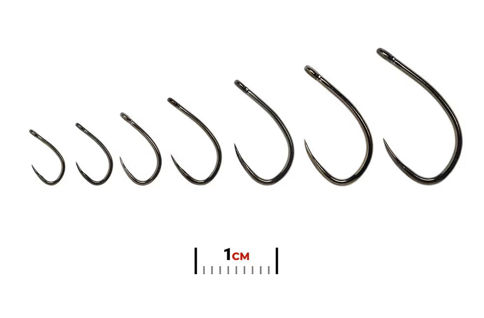 Fulling Mill Grub Boss Black Nickel Barbless Hooks
