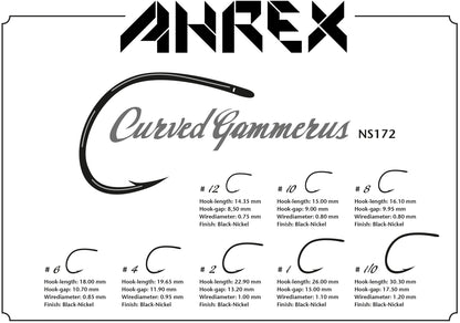 Ahrex NS172 Curved Gammerus Hooks