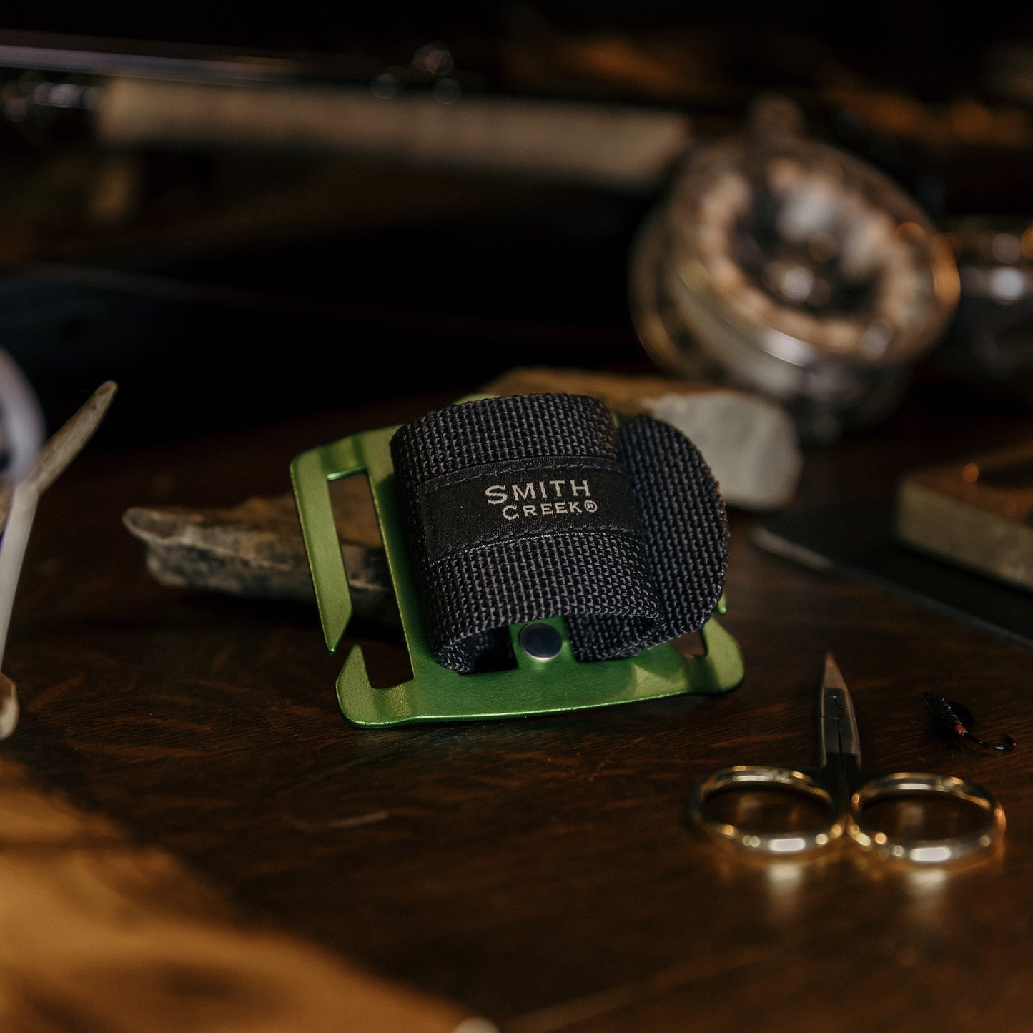 Smith Creek Net Holster Green Buckle