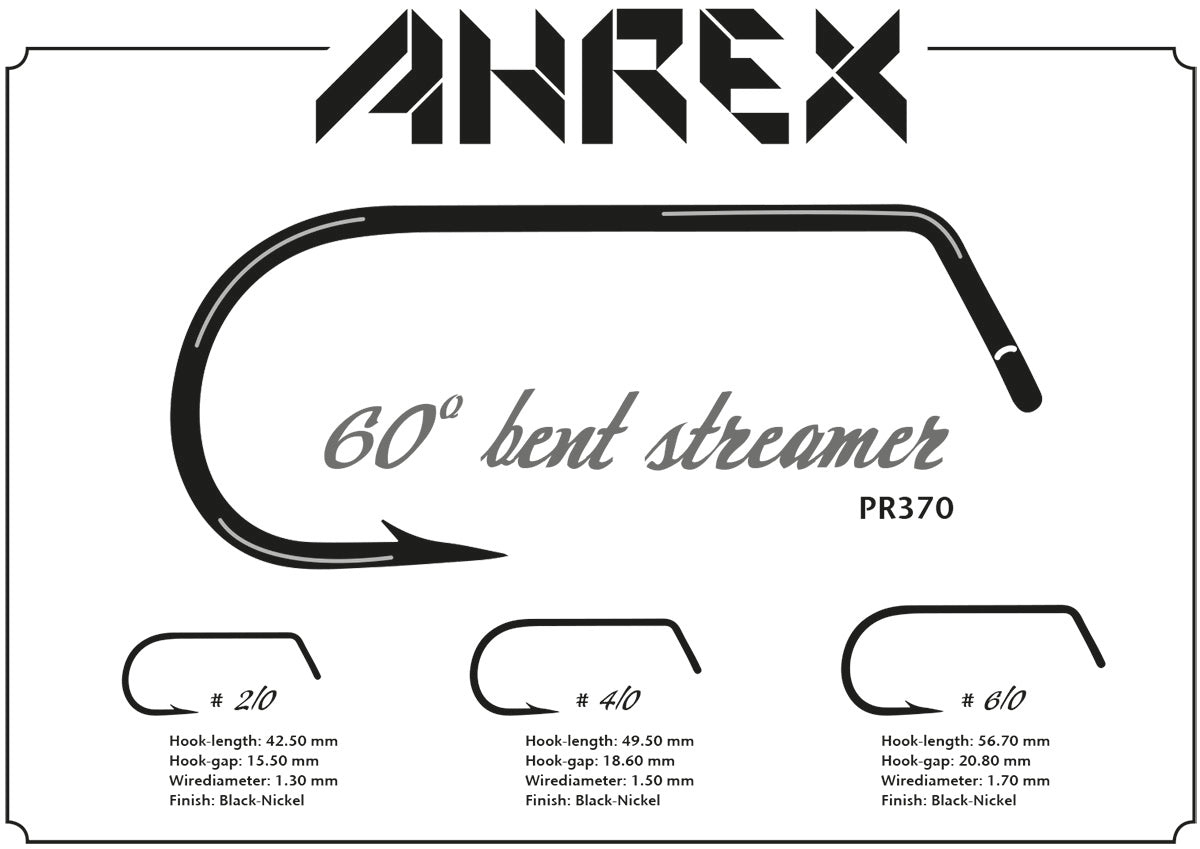 Ahrex PR370 60 Degree Bent Streamer Hooks