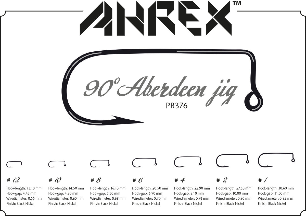 AHREX PR376 90 Degree Aberdeen Jig Hook