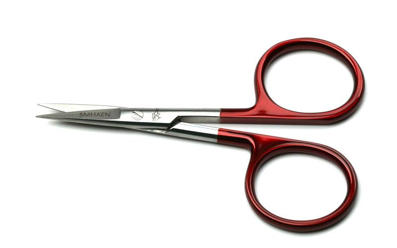 Smhaen Tungsten Carbide 4 Inch Red Regular Straight Scissors