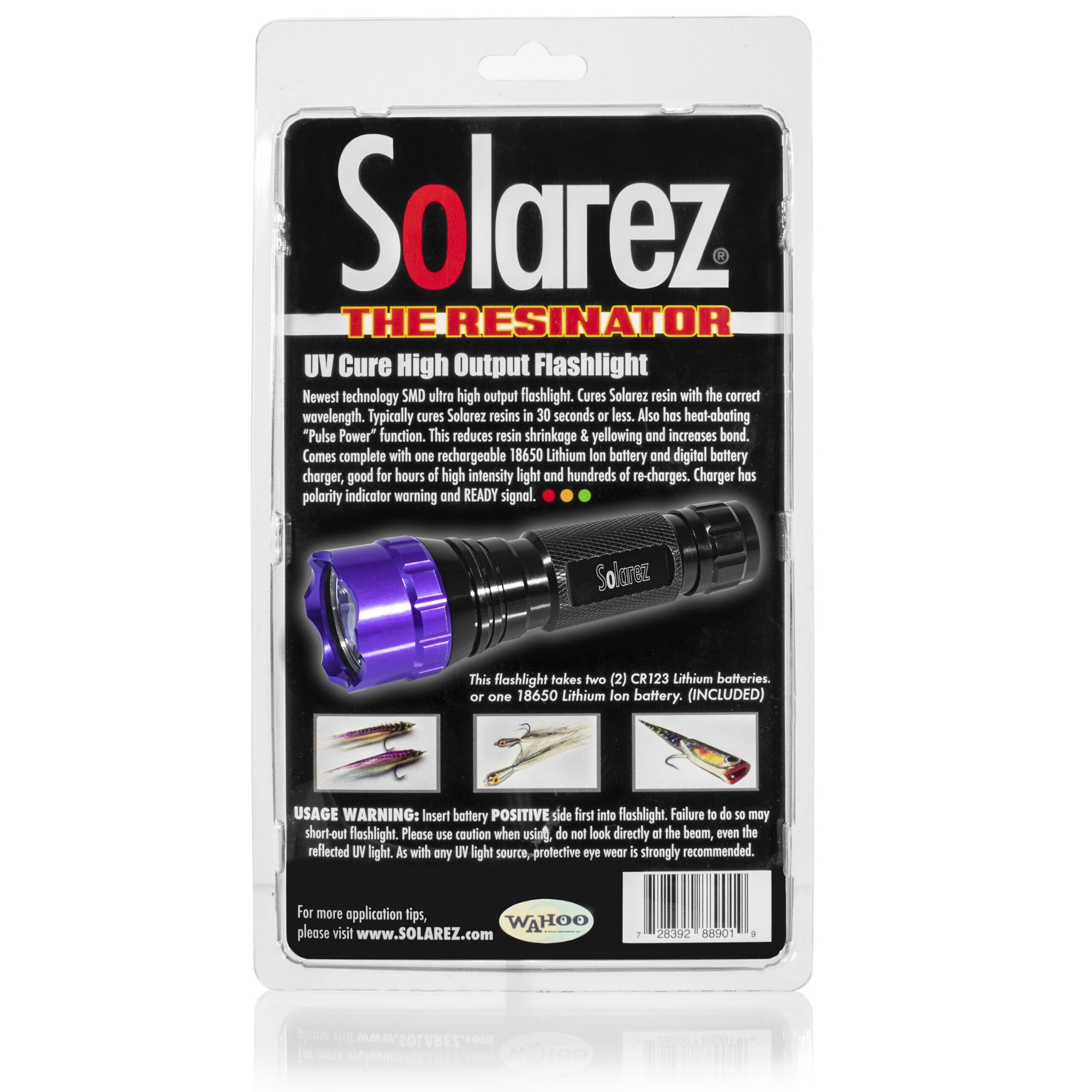 Solarez High Output UV Flashlight Resinator Kit With Battery and Charger