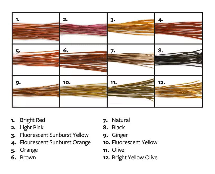 Fulling Mill Stripped Peacock Quills
