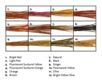 Fulling Mill Stripped Peacock Quills