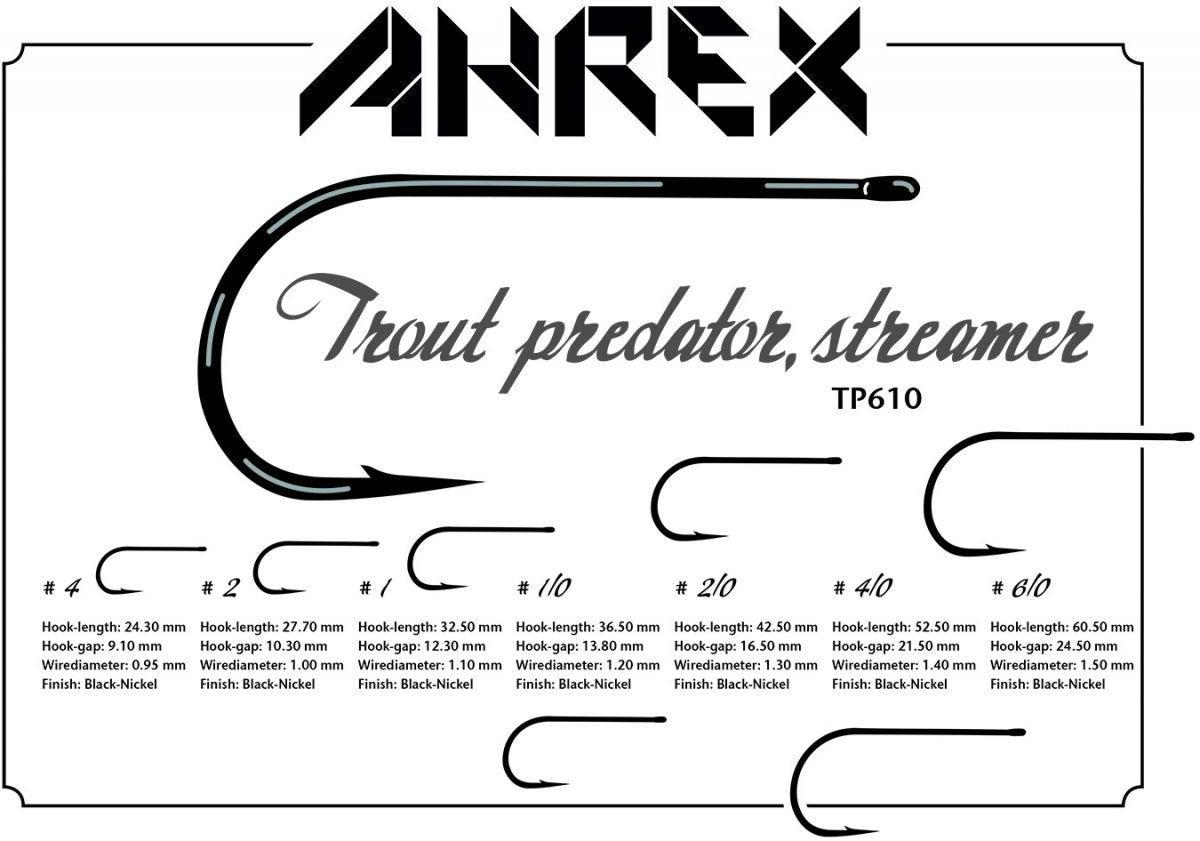 Ahrex TP610 Trout Predator Streamer Hooks