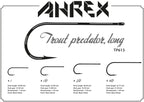 Ahrex TP615 Trout Predator Streamer Long Hooks