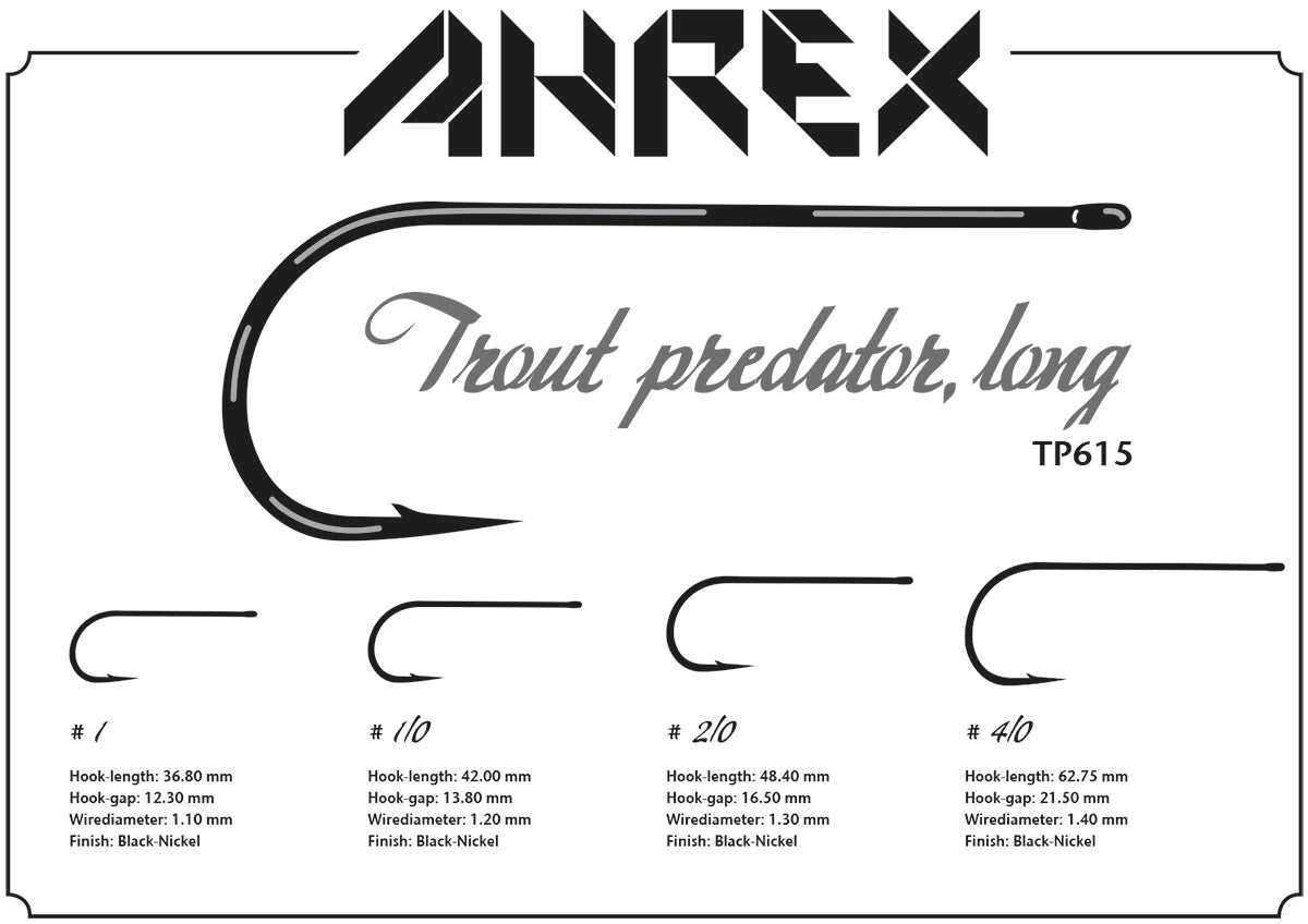 Ahrex TP615 Trout Predator Streamer Long Hooks