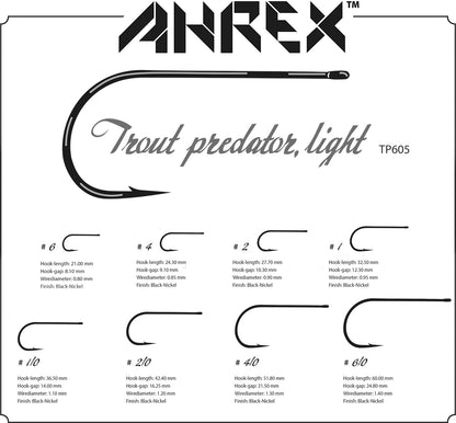 Ahrex TP605 Trout Predator Streamer Light Hooks