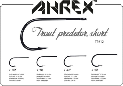 Ahrex TP612 Trout Predator Streamer Short Hooks