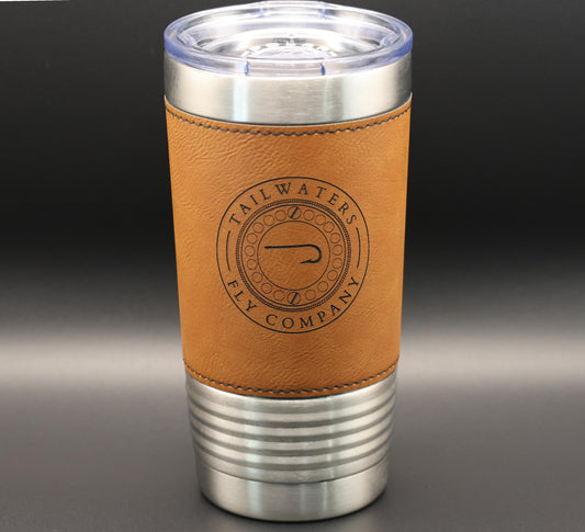 Tailwaters Fly Company 20 oz. Leatherette Tumbler