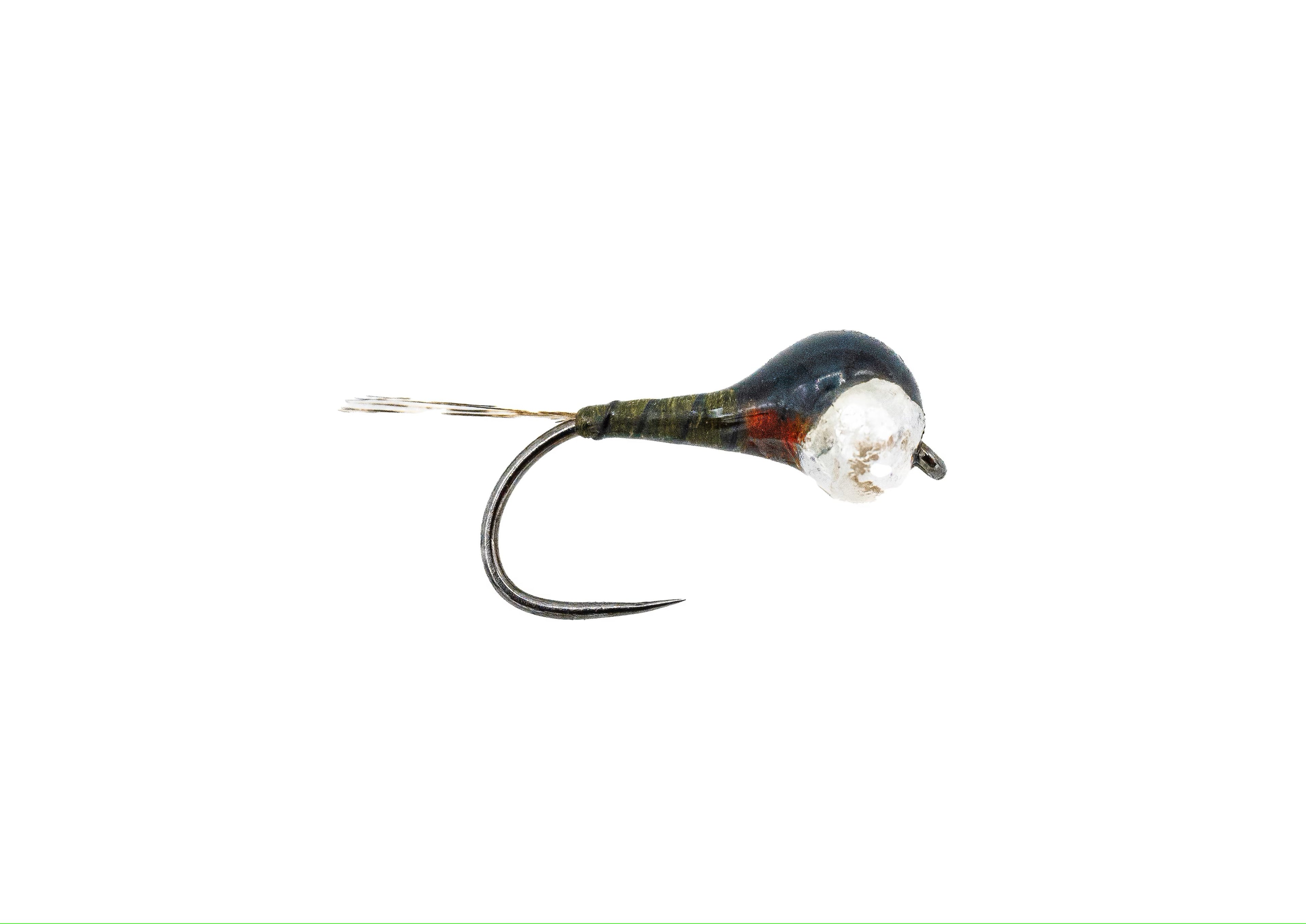 Weiss Baetis Perdigon Dark Silver Bead Barbless