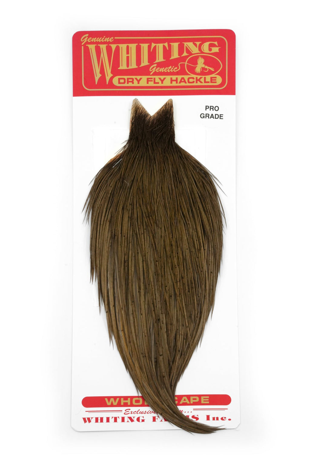 Whiting Pro Grade Cape - White dyed Dark Dun