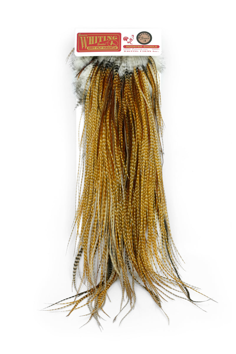 Whiting Bronze Midge Saddle - Barred Medium Ginger