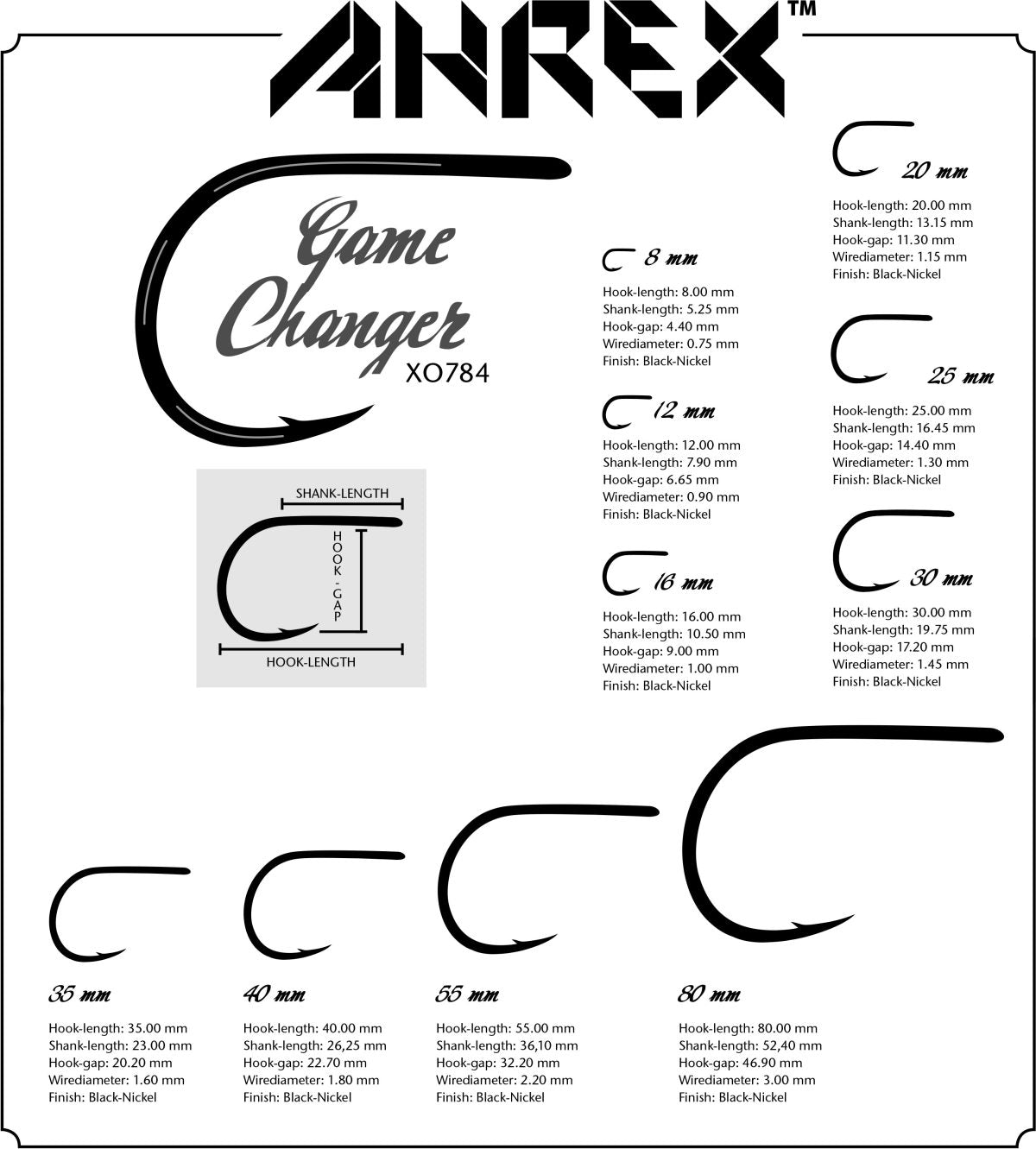 Ahrex XO784 BC Game Changer Hooks